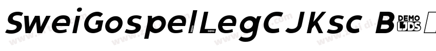 SweiGospelLegCJKsc B字体转换